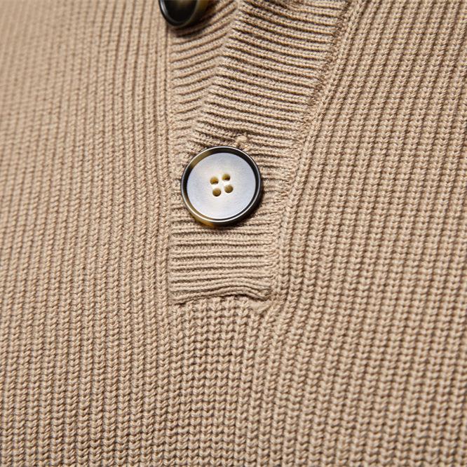 Autumn And Winter New Sweater Stand Up Collar Men'S High-Quality Business Sweater Solid Color Casual Knit Sweater