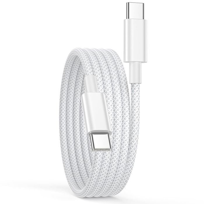 Câble USB-C 60W - E.F.Connection - pour iPhone 17 Pro Max iPhone 16 15 Charge Rapide Tissé 1 Mètre