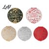 Holiday Dining Table Decor Round Christmas Placemat 15 Inch Waterproof Place Mat Heat Theme Resistant PVC Mat for Party Festive Setting Accessories