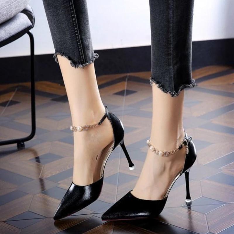 Fashion Sandals for Women Pointed Toe Super-high Heel Woman Shoes Cheap Liquidation FootwearOn Sale 2025 Trending Luxury Summer Shoe