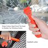 NEW Survival Safety Hammer Camping Driving Car Seat Belt Cutter 2-in-1 Emergency Break Window Glass Punch Life Rescue Tools