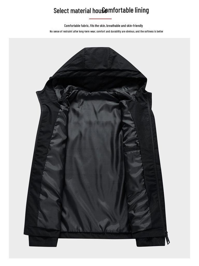 Chaqueta con capucha casual de estilo coreano para hombre, primavera/otoño 2024