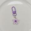 Colorful Transparent Flower Keychain Women's Cute Bag Charm & Earphone Decoration
