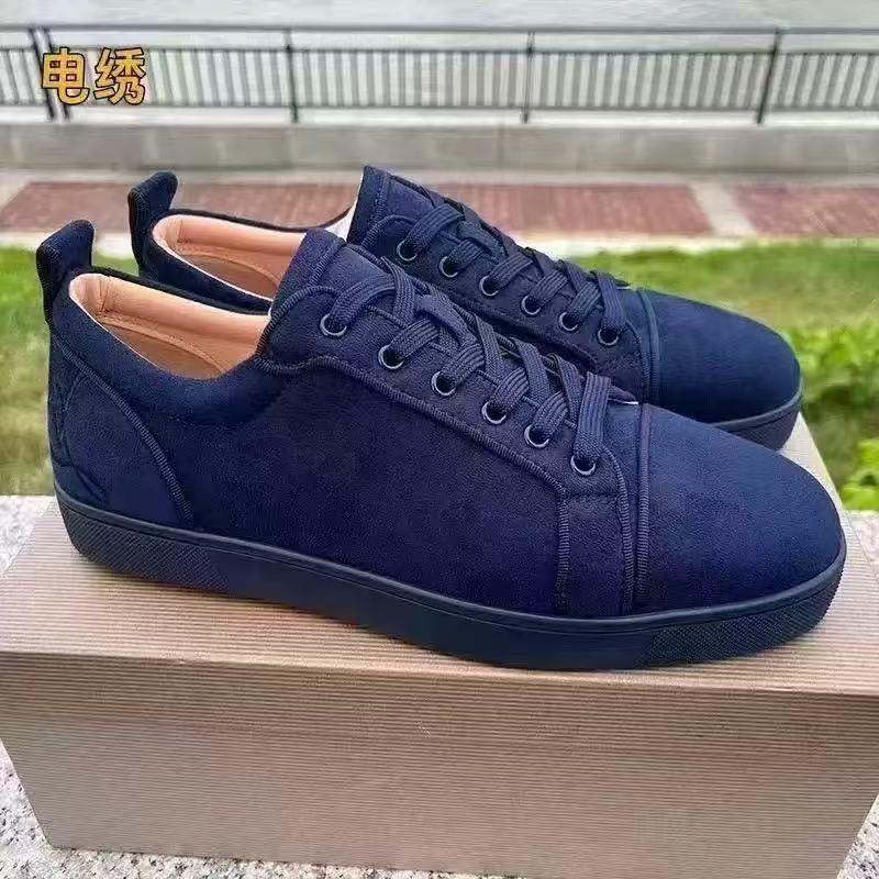 Klinknagel schoenen rode zool neus stud voetbalschoenen casual koppel trend mode veelzijdig veterschoenen board schoenen