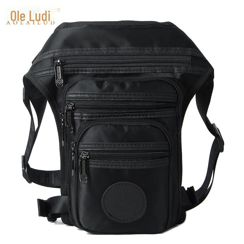 

Мужская сумка на ногу и пояс из ретро-холща - Спорт на открытом воздухе и модные аксессуары 10-inch чёрный