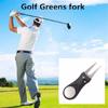 Pop-up Button Putting Green Groove Cleaner Golf Pitchfork Switchblade Pitch Golf Divot Repair Tool