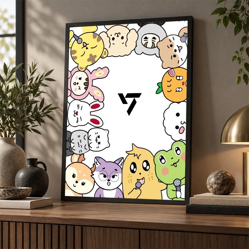 SEVENTEEN Diamond Painting Kit 5D Full Drill DIY Diamond Mosaic Wall Art Home Decor