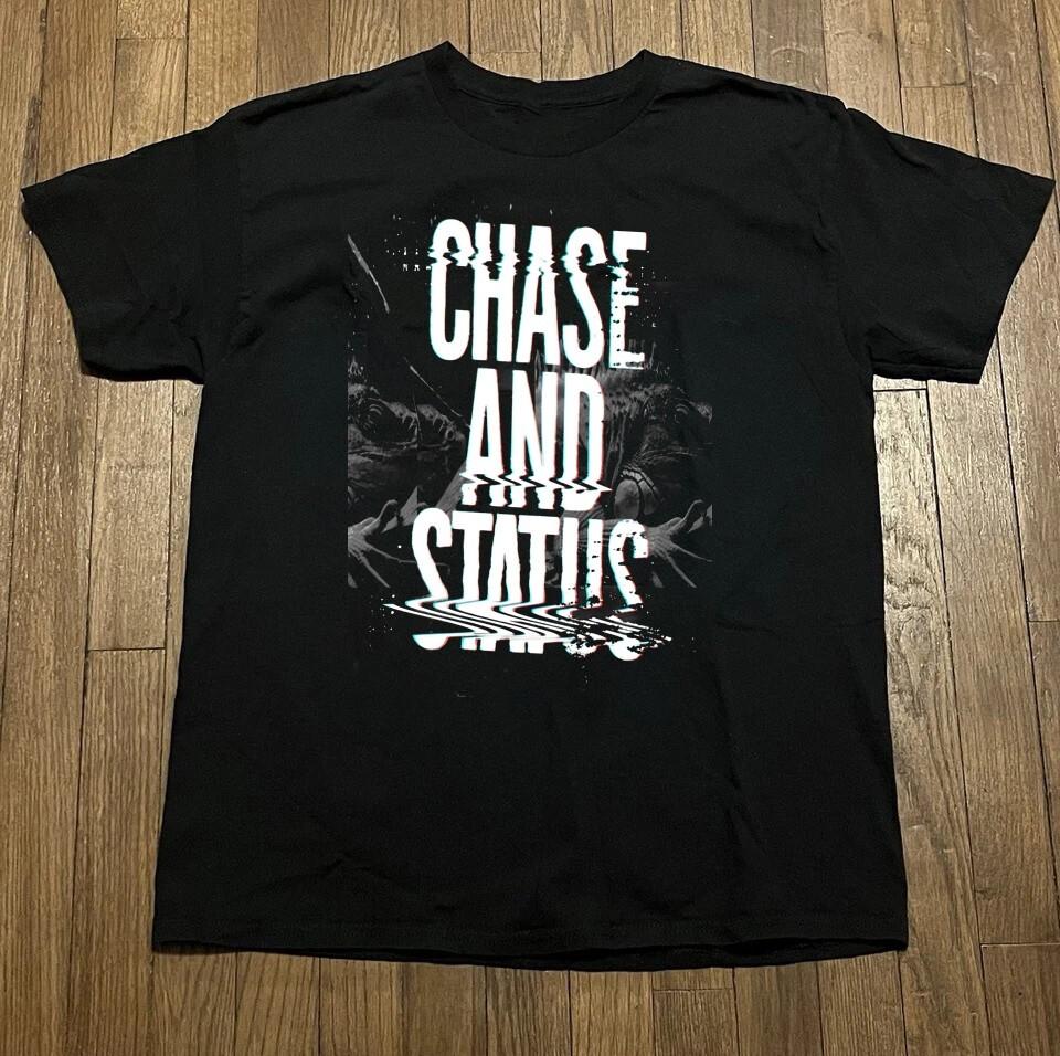 Chase And Status Logo Kapely Koncertní Tričko Krátký Rukáv FN1056 Unisex Tričko