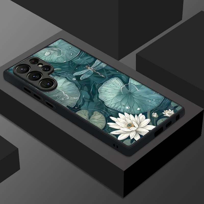 Magnetic Flower Pattern Phone Case For Samsung Galaxy S26 S23 S24 Ultra S25 FE S22 Plus S25 Edge For Magsafe Matte Hard PC Cover