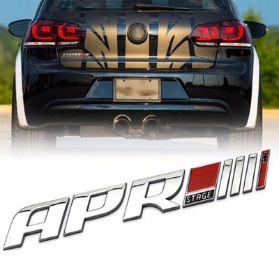 Autocollant 3D ABS APR Stage III + Logo Emblème de voiture Badge Autocollant