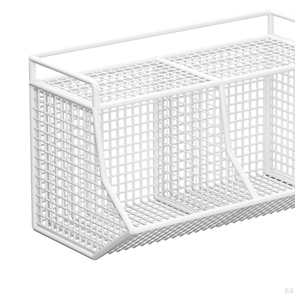 Cabinet Storage Basket, Ginger Garlic Holder, Spice Rack, Hanging Wire Kitchen Organizer for