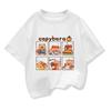 Children Short Sleeved Tees Tshirt Cute Capibara Kids Cotton O-neck Casual Tops Loose T-shirt For Summer Teen Boys Clothes