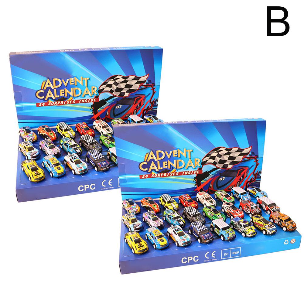 Cars Advent Calendar 24 Days Countdown Calendar Pull Vehicle Calendar Vehicles Back Pull Kids Back Countdown Cars Christmas B5G4