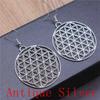 Mandala Pattern Drop Earrings Dangle Drop Earrings For Women Jewelry Making Wholesale