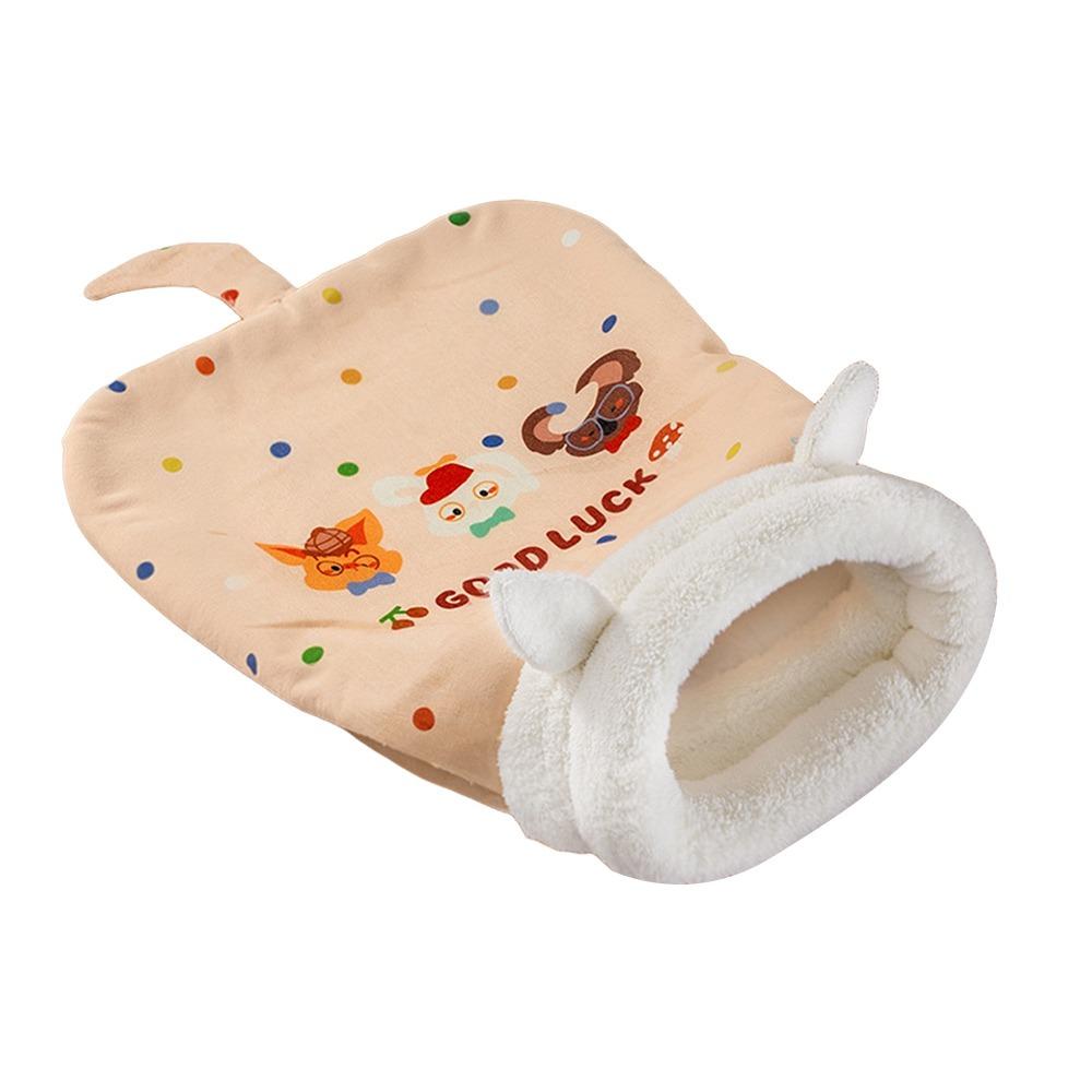 with Ears Cat Cave Bed Plush Cat Nest Mat Cute Cat Sleeping Bag  Pet Supplies
