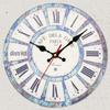 Vintage European American Pastoral Wooden Wall and Table Clock - Silent & Nostalgic