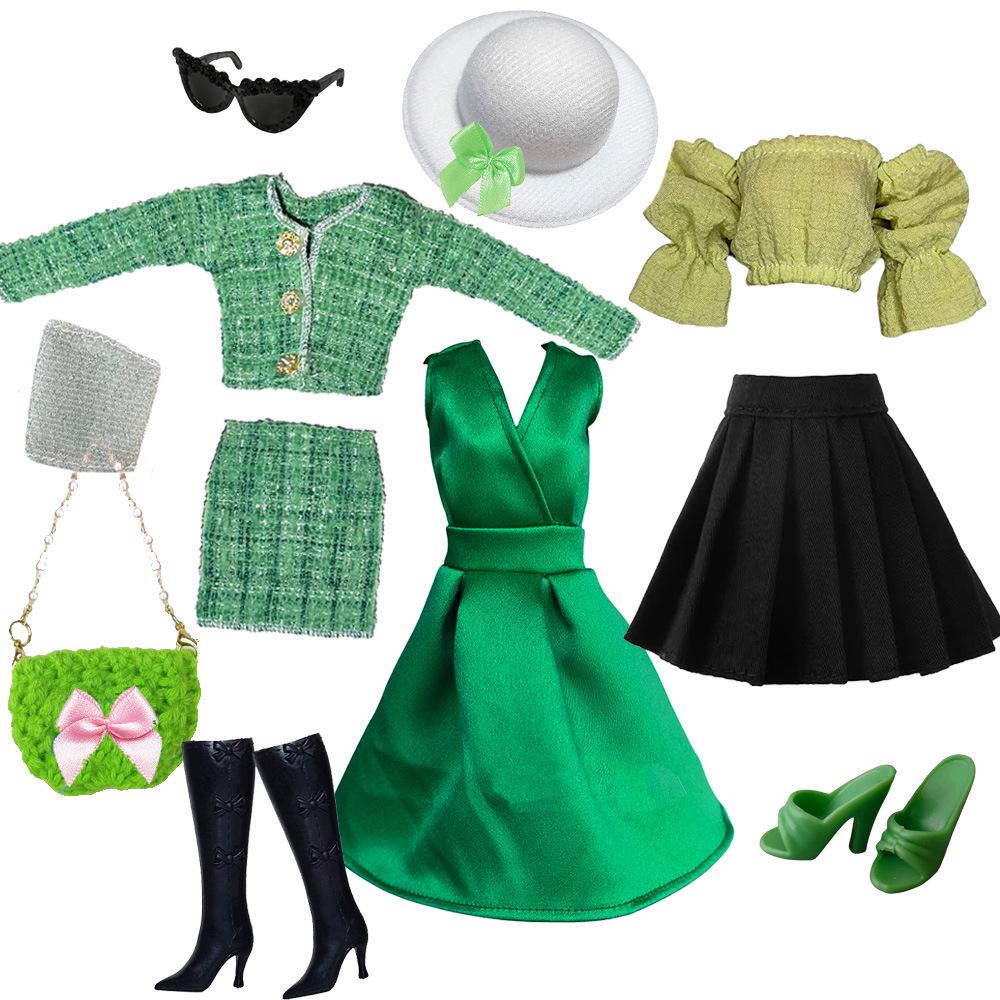 6-Point Fashion Doll Clothes & Handbag Set for 30cm BJD, Barbie, Fairy & Supermodel Dolls.