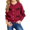 Children's Fashion Casual Cardigan Knitted Long Sleeve  Top
