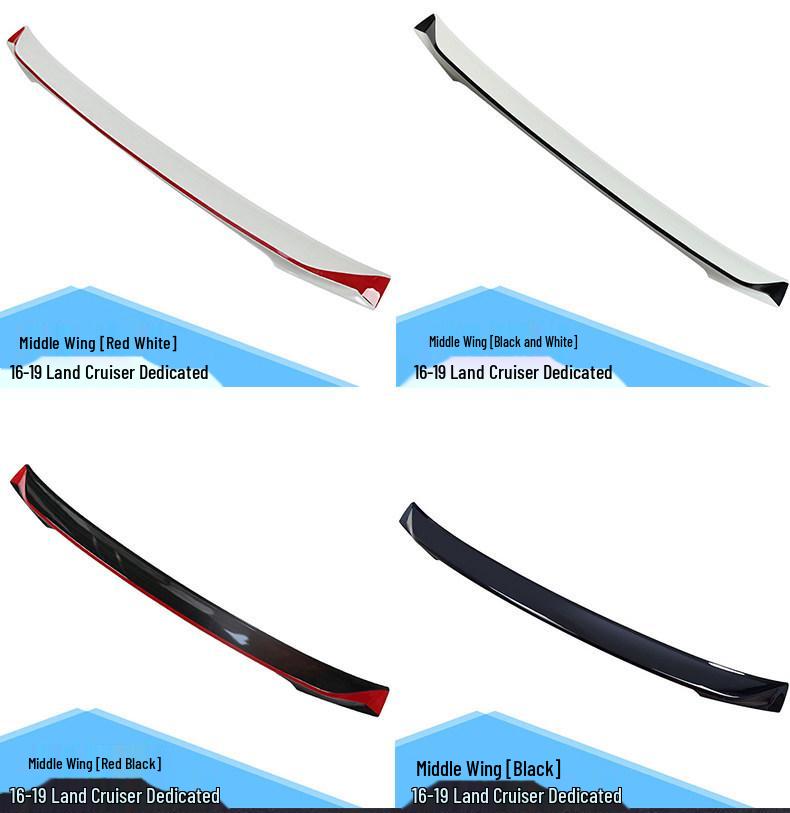 LED Rear Spoiler with Flowing Light for Toyota Land Cruiser LC300 - Wind Deflector Middle Wing Modification