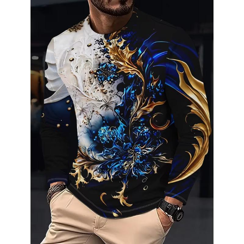 Men's Long Sleeve T-Shirt Casual Fashion