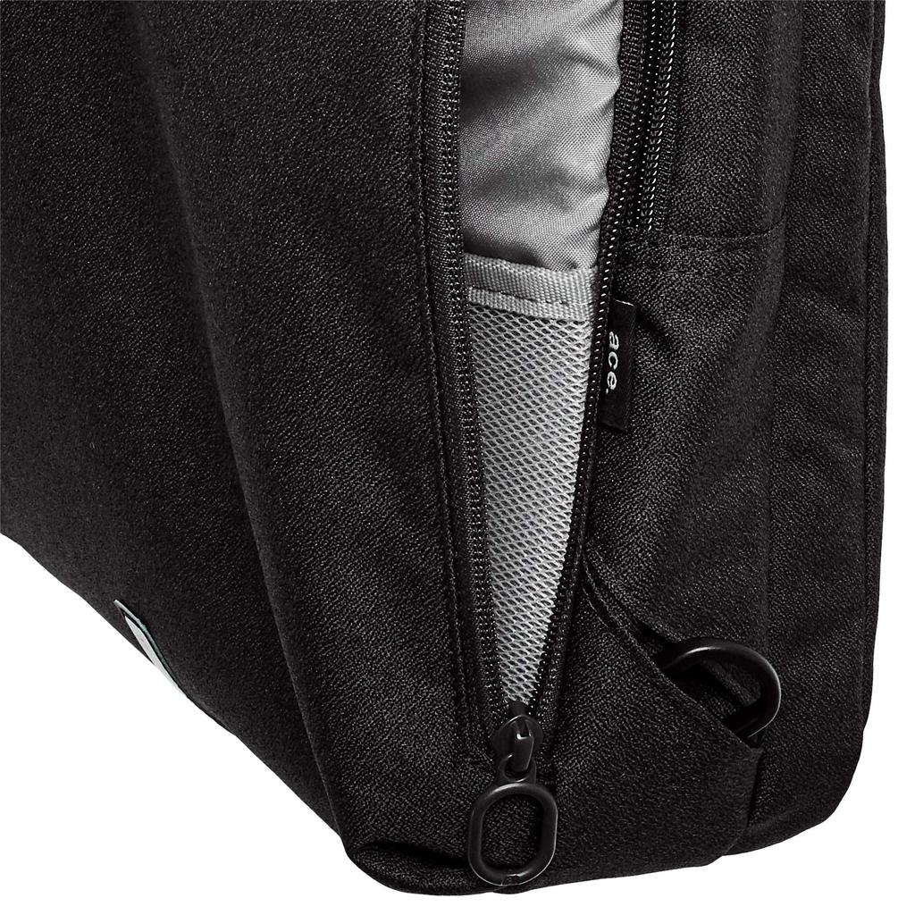 Body Water Compatible with A4 11 Inch Hansley Black [Ace Gene] Bag, Repellent, Tablet, SD, Multi-Access Pocket, Men's No.62884