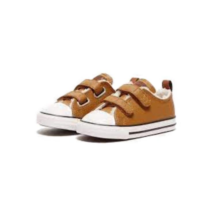 Converse Chuck Taylor All Star Easy-On Low Top Canvas Shoes Baby Sneakers Brown A03181C