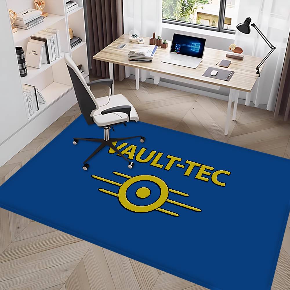 Games V-Vault T-Tec Logo Entrance Door Mat Washable Non-Slip Living Room Sofa Chairs Area Mat Kitchen Welcome Doormat
