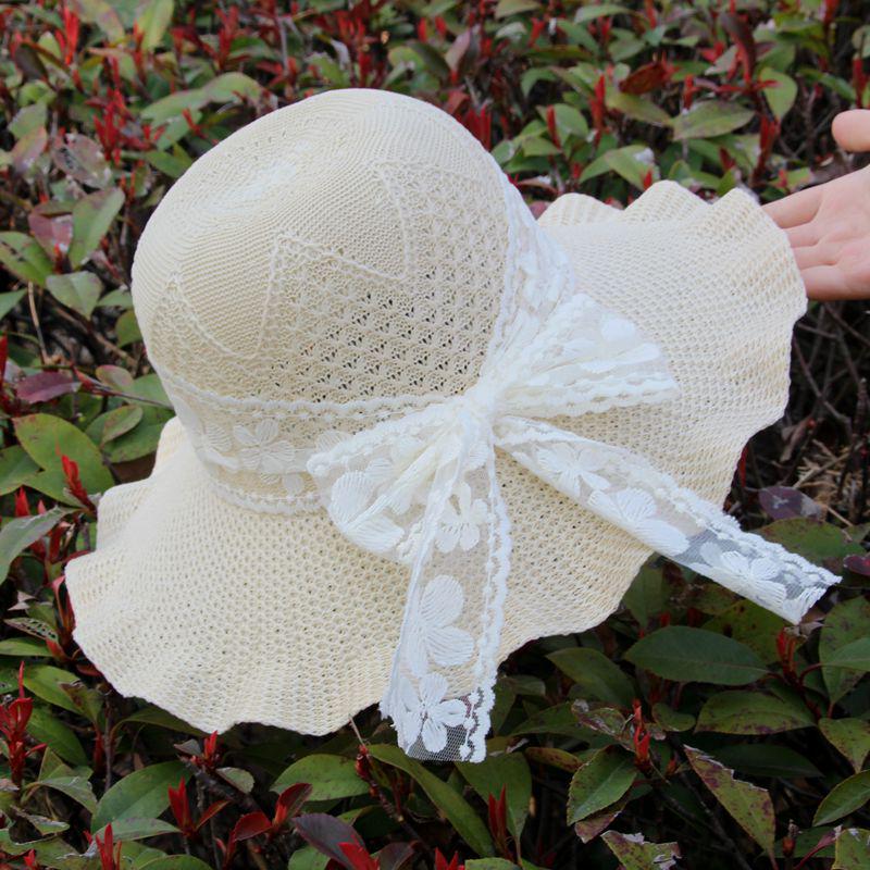Women's Summer Sun Protection Straw Hat with Face Covering - Breathable Korean Style Beach Hat