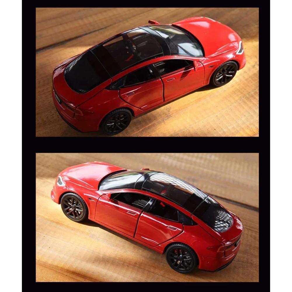 1/24 Tesla ΜΟΝΤΕΛΟ Y Κράμα Μοντέλο αυτοκινήτου Χυτό μέταλλο Παιχνίδι όχημα Μοντέλο αυτοκινήτου Προσομοίωση Συλλογή Ήχος Φως Παιδικό παιχνίδι Δώρο