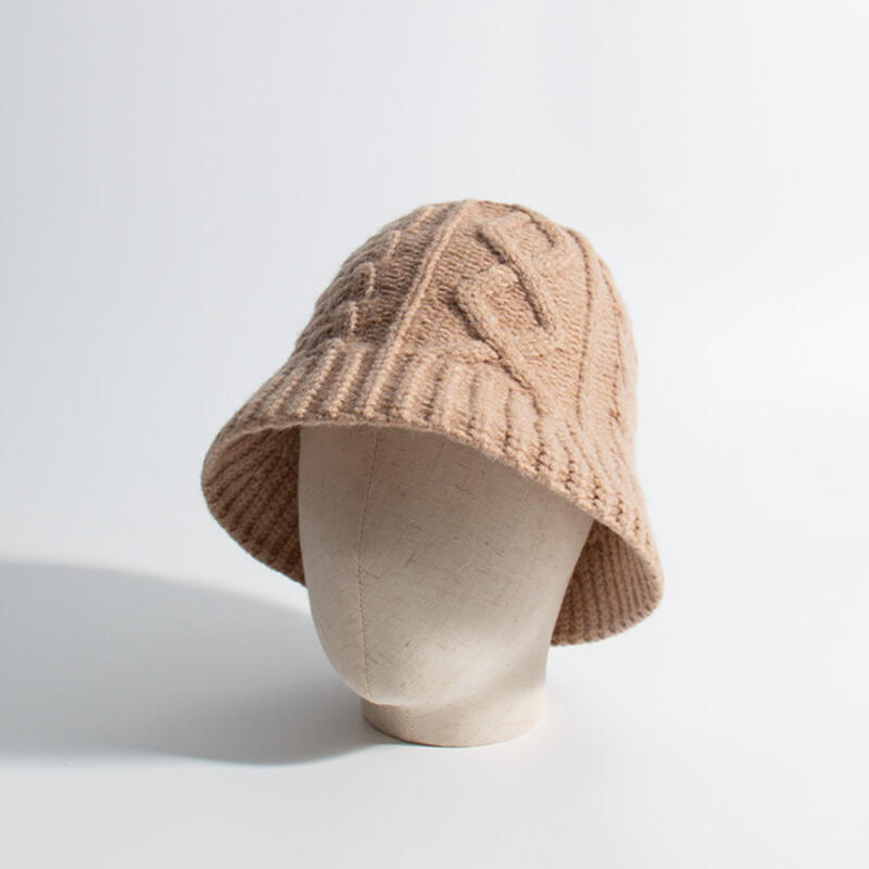 Knit Cable Bucket Hat C2 Beige C2 Beige