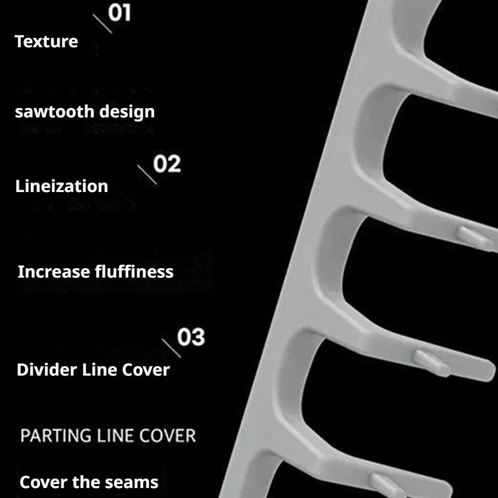 Shaped Straight Hair Comb Plastic Detangle Hair Styling Comb Folding DIY Hair Straightener Salon hair styling tool