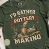 Pottery Making Shirt, Retro Graphic Print On 100% Cotton