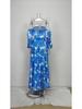 Spring European & American Elegant One-Shoulder Print Dress for Women
