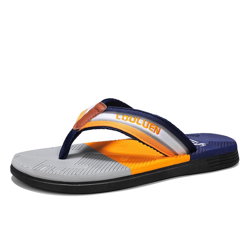 Men's Non-Slip Odor-Resistant Vietnamese Flip-Flops for Outdoor Beach, Large Size 45