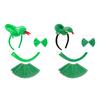 Snake Costume Set Includes Headband Snake Tail Bowtie Skirt Halloween Snake Outfit for Kid Boy Girl Halloween Cosplay