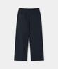 BRENSON Fluid Stripe Single-Pleat Slacks (Navy)