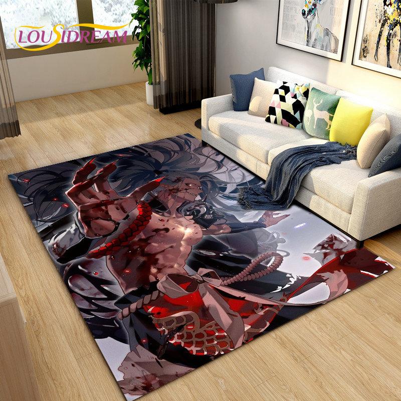Inuyasha Japan Anime Cartoon Bereich Teppich, Teppich Teppich für Wohnzimmer Schlafzimmer Sofa Fußmatte Dekoration, Kinder spielen rutschfeste Bodenmatte