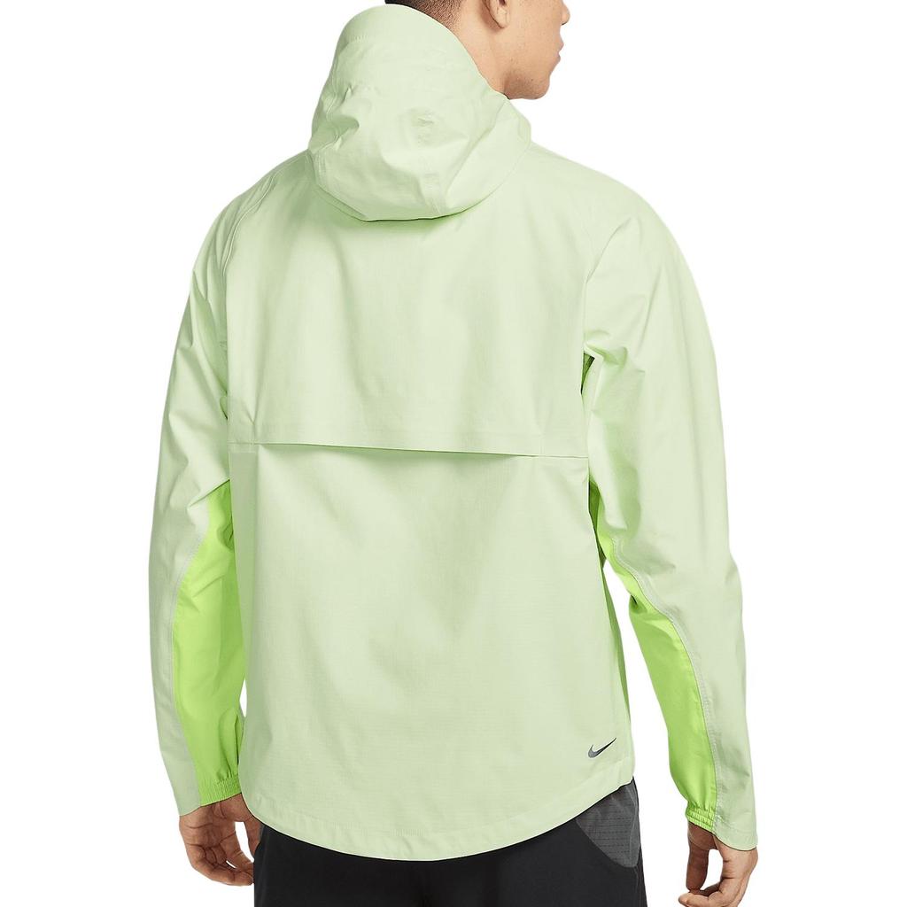 Nike Windbreaker Jackets Men's Light Neon Green Hooded Moderate FZ1085-701