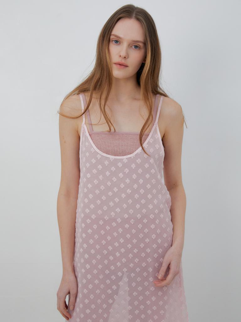 Beirut Amara Layered Slip Dress Pink