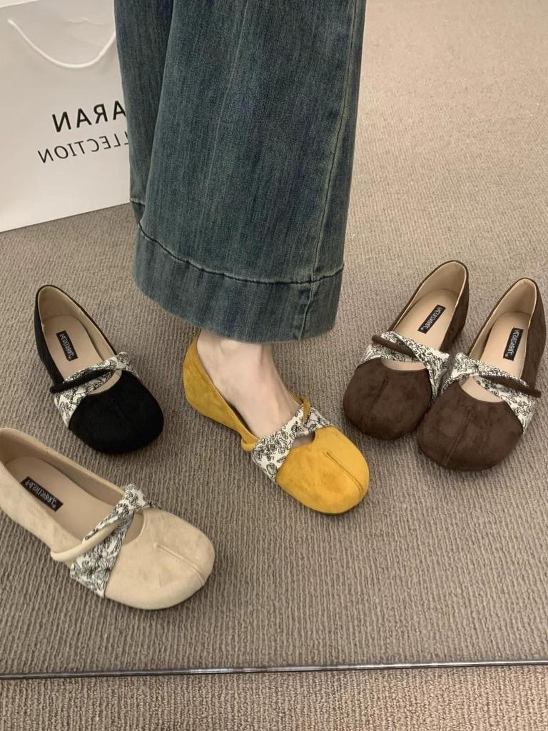 Matching skirts is not tiring, ballet Mary Jane shoes, summer new French stunning inner height increase single shoes for women