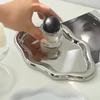 Simple Jewelry Storage Tray Creative Cloud Shapes Electroplated Jewelry Earrings Ring Display Desktop Dish For Women"