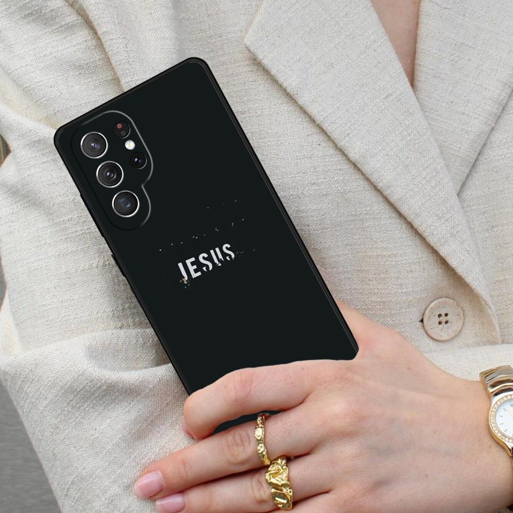 Vers aus der christlichen Bibel Jesus PRINT Handyhülle für Samsung Galaxy S26 Ultra S25 S24 S23 S22 S21 S20 Note10 Hülle
