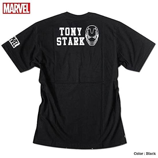 EVERSOUL Short Sleeve Iron Man Marvel Character Tony Stark Metallic American Comic XL Size T-Shirt, Men's [Used]