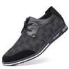 Fashion Big Size Spring Autumn New Designer Shoes for Men Fashion Casual Lace Driving Shoes Male Solid Color Light Leather Sneakers Man