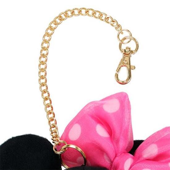 Minnie Mouse Plush Toy with Polka Dot Ribbon Tokyo Disney Resort Includes Day Charm Costume, Exclusive, Pink, Minnie's