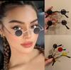 Vintage Small Frame Circular Shape Sunglasses Women'S Brand Designer Metal Sun Glasses Men'S Outdoor Hip-Hop Eyewear Uv400