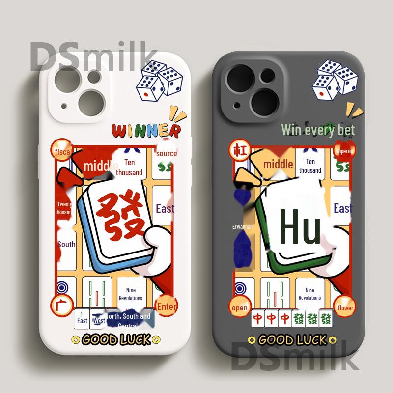 

Fortune Mahjong iPhone 15 Apple 14/13/15 Pro Max case in silicone for XS/S24/S models.