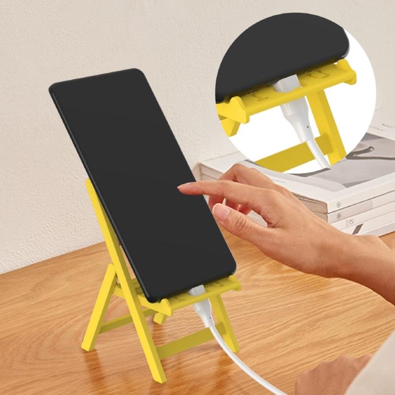 Foldable Phone Stand for Desk Chair Shape Cellphone Holder Portable Cellphone Cradle Desktop Dock Universal