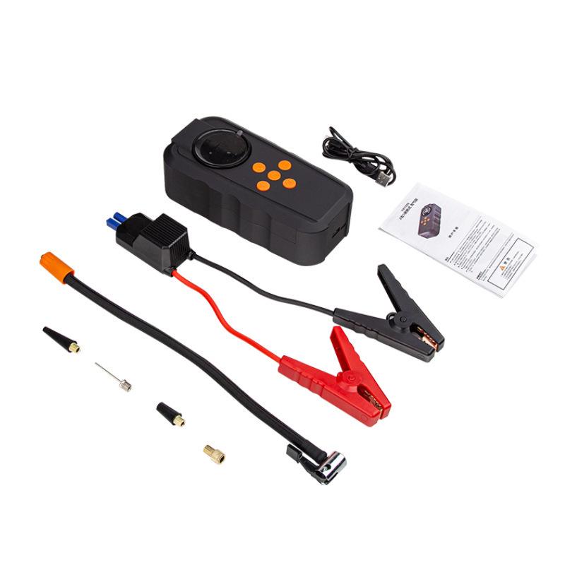Two-in-One Car Jump Starter & Air Pump: High-Capacity Emergency Multifunction