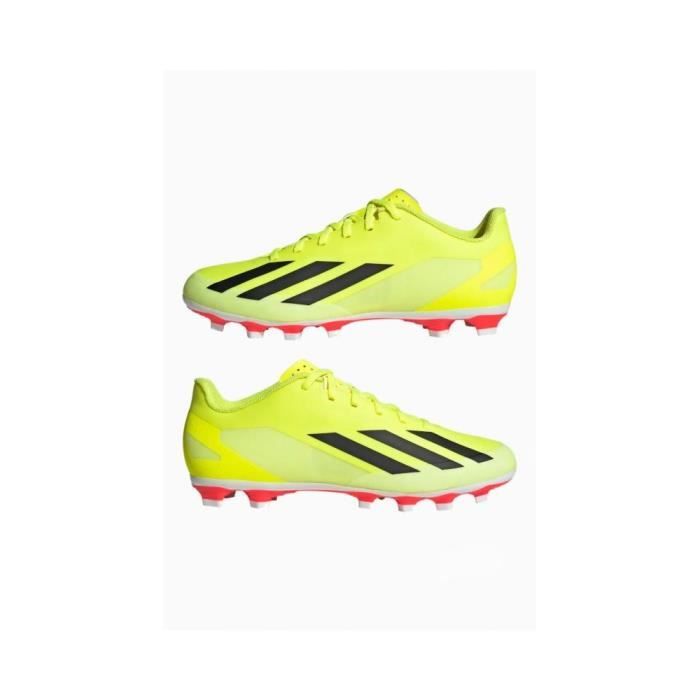 Chaussures De Football - ADIDAS - X Crazyfast Club Fxg - Jaune - Crampons Moulés - Terrain Synthétique
